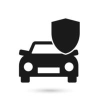 Automobilsymbol mit Schutzzeichen vektor