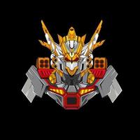 gundam robot maskot logotyp vektor logotyp vektor