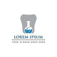 dental lab logotyp, tand laboratorie logotyp vektor