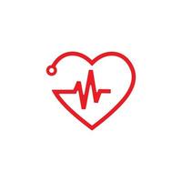 kardiologi vektor, medicinsk logotyp vektor