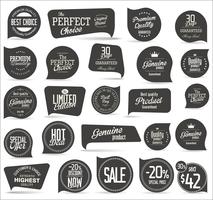 Retro vintage märken och etikettsamling vektor