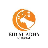 eid al adha logo, islamischer logovektor vektor