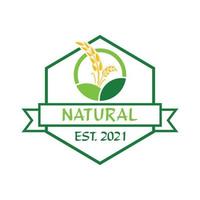 landwirtschaftslogo, natürlicher logovektor vektor