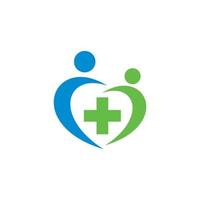 hälso-och sjukvård vektor, medicinsk logotyp vektor