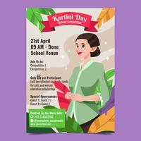 Kartini Fashion Week Poster vektor