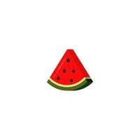 vattenmelon frukt ikon vektor designmallar på vit bakgrund