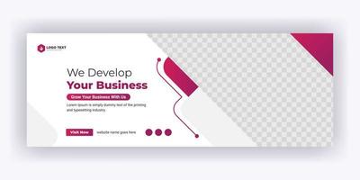 kreative Corporate Business Marketing Social Media Cover Banner Post Vorlage vektor