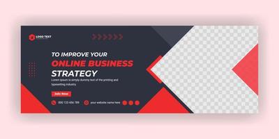 kreative Corporate Business Marketing Social Media Cover Banner Post Vorlage vektor