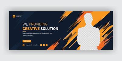 kreative Corporate Business Marketing Social Media Cover Banner Post Vorlage vektor