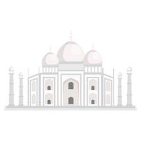 Taj Mahal, berühmtes Denkmal Indiens vektor