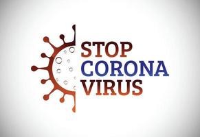 corona virus varningssymbol. covid-19, corona virusinfektion emblem platt vektorillustration. vektor