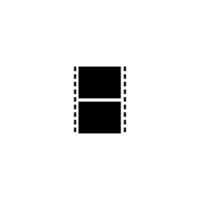 filmremsor ikon på vit bakgrund vektor