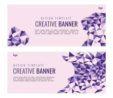 kreatives Banner. Designvorlage mit abstraktem Hintergrund. abstraktes Muster. Bannerdesign mit abstraktem Hintergrund vektor