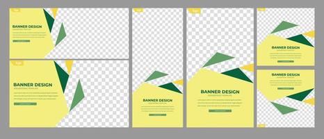Satz von Banner-Vorlagen. kreative Business-Banner-Vorlage. Vektorvorlage. Cover-Banner-Design vektor