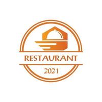 Lieferlogo, Restaurant-Logo-Vektor vektor