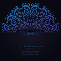 luxus-mandala-ornament oder blumenhintergrunddesign. vektor