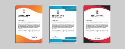 modernes Corporate-Briefkopf-Template-Design vektor