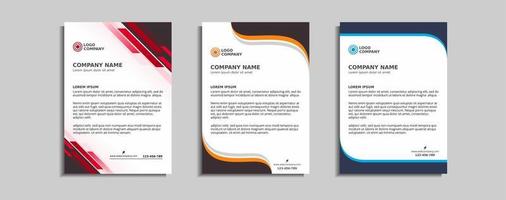 modernes Corporate-Briefkopf-Template-Design vektor