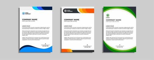 modernes Corporate-Briefkopf-Template-Design vektor