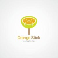 Designvorlage für orangefarbenes Logo. Vektor-Illustration vektor