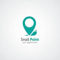 snigel logotyp formgivningsmall. vektor illustration