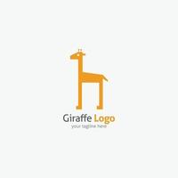 Designvorlage für Giraffen. Wildtier-Vektor-Illustration vektor