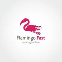 Flamingo-Design-Vorlage. Tier-Logo-Vektor-Illustration vektor