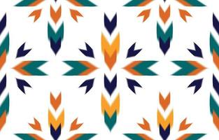 ethnische ikat abstrakte musterkunst. nahtloses muster in stammes-, volksstickerei und mexikanischem stil. aztekischer geometrischer kunstornamentdruck.design für teppich, tapete, kleidung, verpackung, stoff, bezug vektor