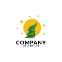 natur fox logotyp illustration gradient vektor