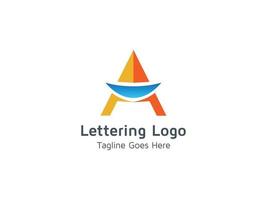 Schriftzug ein Logo-Design-Vorlage-Konzept kreative Vektor-Profi vektor