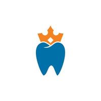 dental king logotyp, tandvårdslogotyp vektor