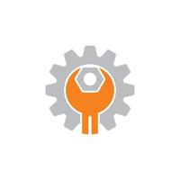 Mechaniker-Logo, industrieller Logo-Vektor vektor