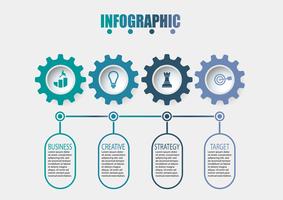 Presentation Business Infographic Mall. vektor