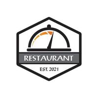 Lieferlogo, Restaurant-Logo-Vektor vektor