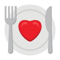 romantisk middag vektor ikon som enkelt kan ändra eller redigera