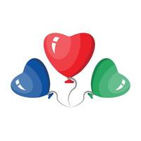 hjärta ballonger vektor ikon som enkelt kan ändra eller redigera