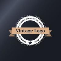 mall logotyp vintage retro. design modern vektor