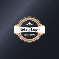 logotyp mall retro vintage. design modern klassiker vektor