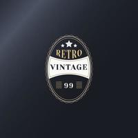 vorlage logo design vintage retro. vektor
