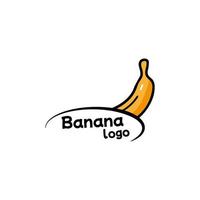 Bananen-Logo-Vorlage Vektor-Illustration-Obst. Design-Symbol-Symbol vektor