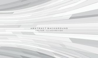 abstrakt grau weiß geometrisch mit Leerzeichen Design moderner futuristischer Technologiehintergrundvektor vektor