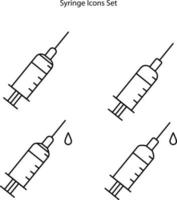 spruta, vektorikon för en spruta. blod spruta ikon. medicinsk vektor ikon. spruta vektor platt designikon för webbikoner.