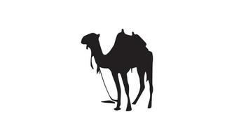 Kamel-Vektor-Illustration-Design schwarz und weiß vektor