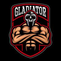 gladiator logo design. vektor