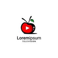 Fernsehlogo-Illustrationsvektor vektor