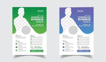 Business-Flyer-Template-Design-Design vektor