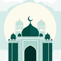 fyrkantigt designinlägg med islamiskt tema för instagram-inlägg vektor