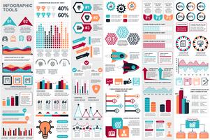 Infographik Elemente Daten Visualisierung Vektor Entwurfsvorlage. Kann für Schritte, Optionen, Geschäftsprozesse, Workflow, Diagramm, Ablaufdiagrammkonzept, Zeitachse, Marketing-Symbole und Infografiken verwendet werden.