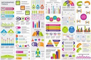 Infografiska element data visualisering vektor design mall. Kan användas för steg, alternativ, affärsprocesser, arbetsflöde, diagram, flödesschematkoncept, tidslinje, marknadsföringsikoner, informationsgrafik.