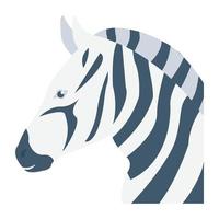 trendiga zebra koncept vektor